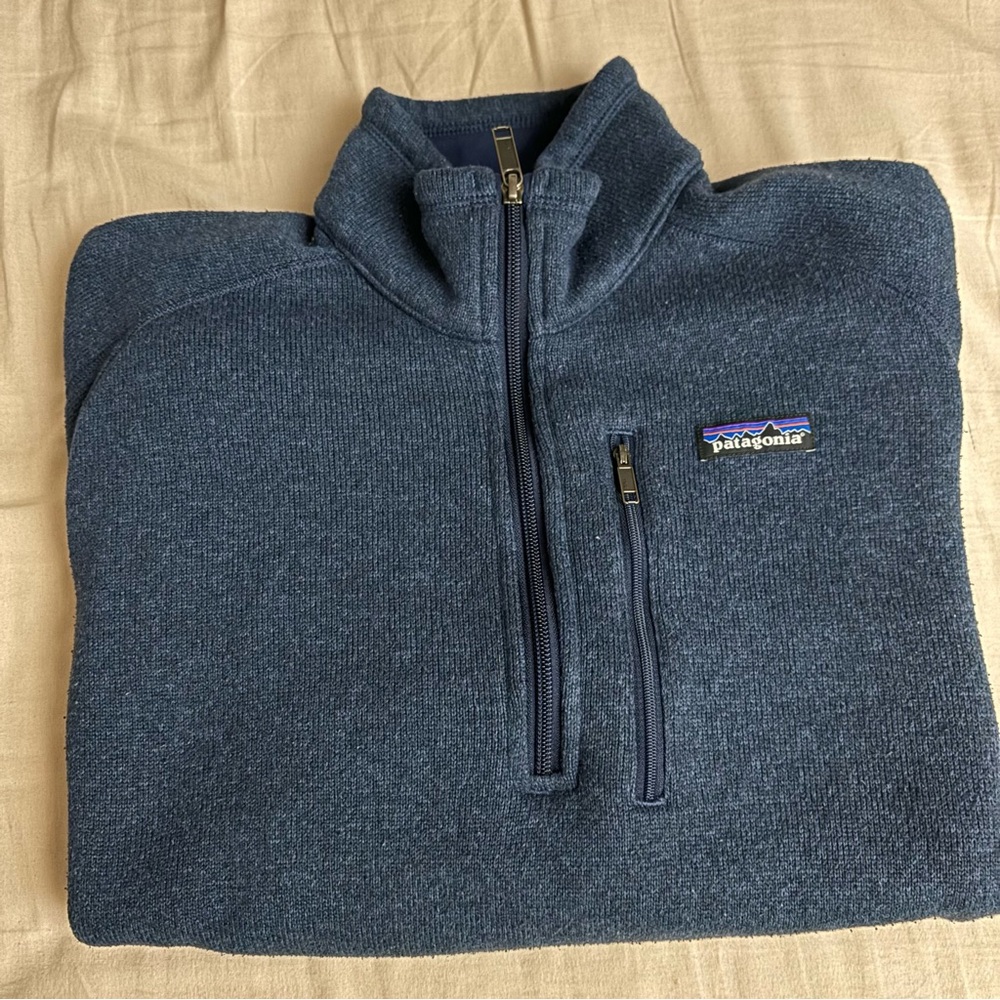Patagonia Men's Better Sweater 1/4-Zip Fleece Size: Medium Color: Navy